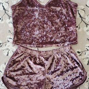 Velour Cami & Short Set